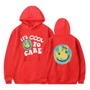 Cool to Care Long Sleeve RED Hoodie